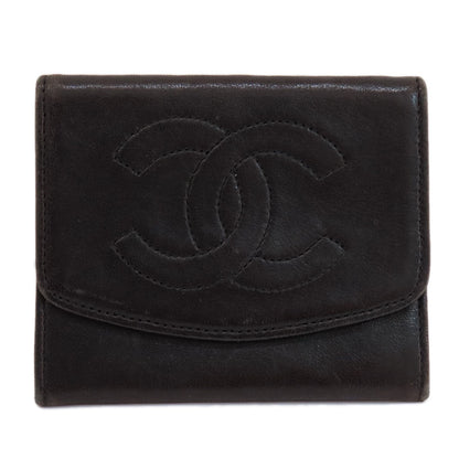 CHANEL シャネル ココマーク コインケース ラムスキン レディース 中古