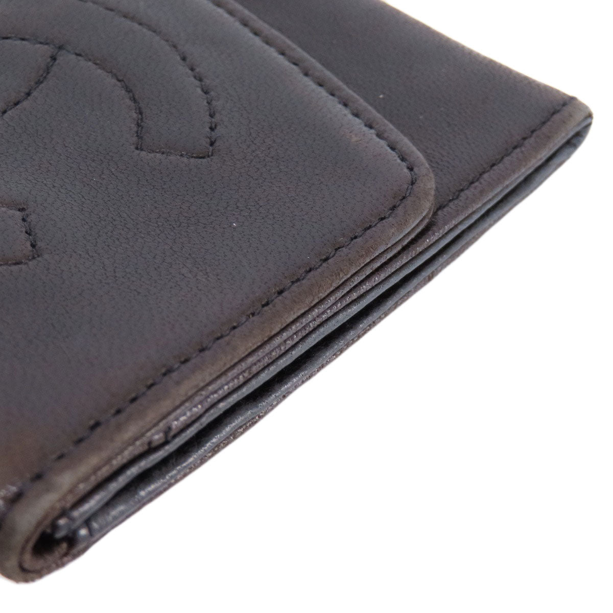 CHANEL シャネル ココマーク コインケース ラムスキン レディース 中古