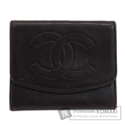 CHANEL シャネル ココマーク コインケース ラムスキン レディース 中古
