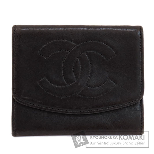 CHANEL シャネル ココマーク コインケース ラムスキン レディース 中古