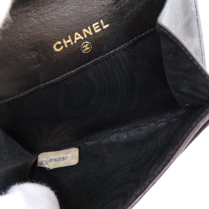 CHANEL シャネル ココマーク コインケース ラムスキン レディース 中古