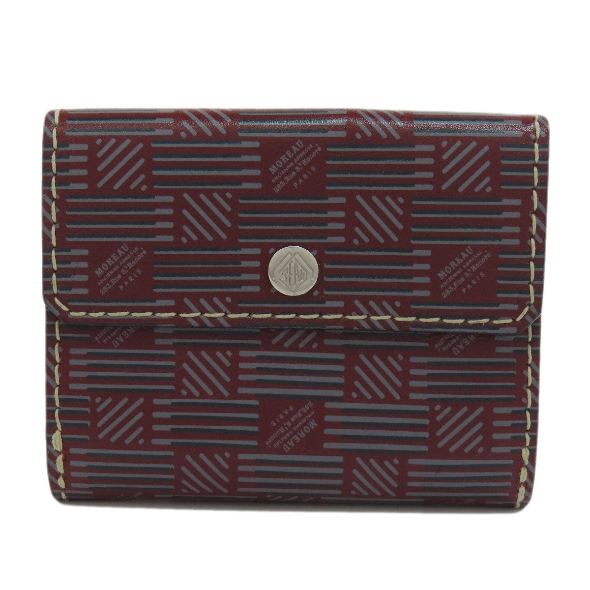 SELECT WALLET セレクトウォレット モロー・パリ Wホック 二つ折り財布（小銭入れあり） レザー レディース 中古