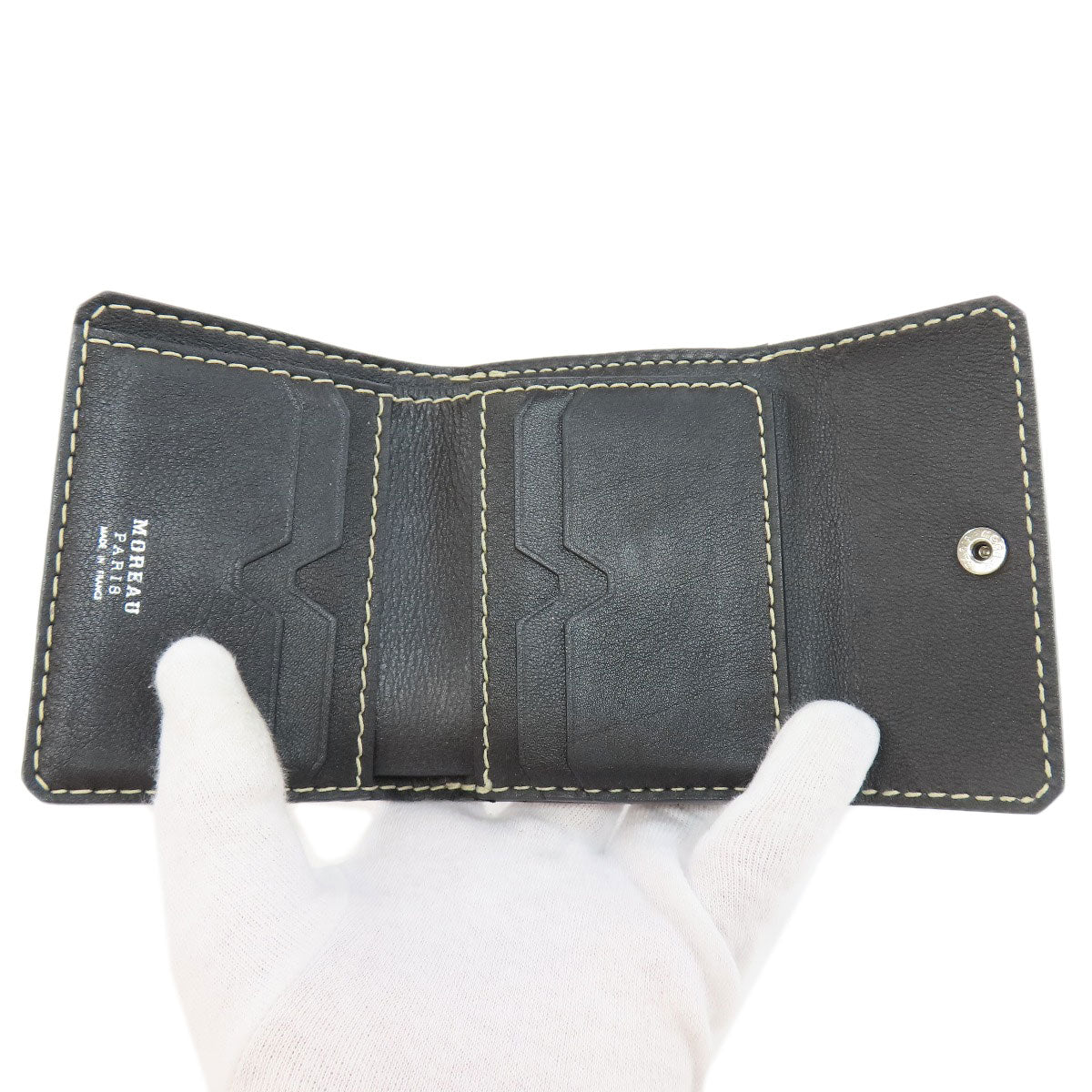 SELECT WALLET セレクトウォレット モロー・パリ Wホック 二つ折り財布（小銭入れあり） レザー レディース 中古