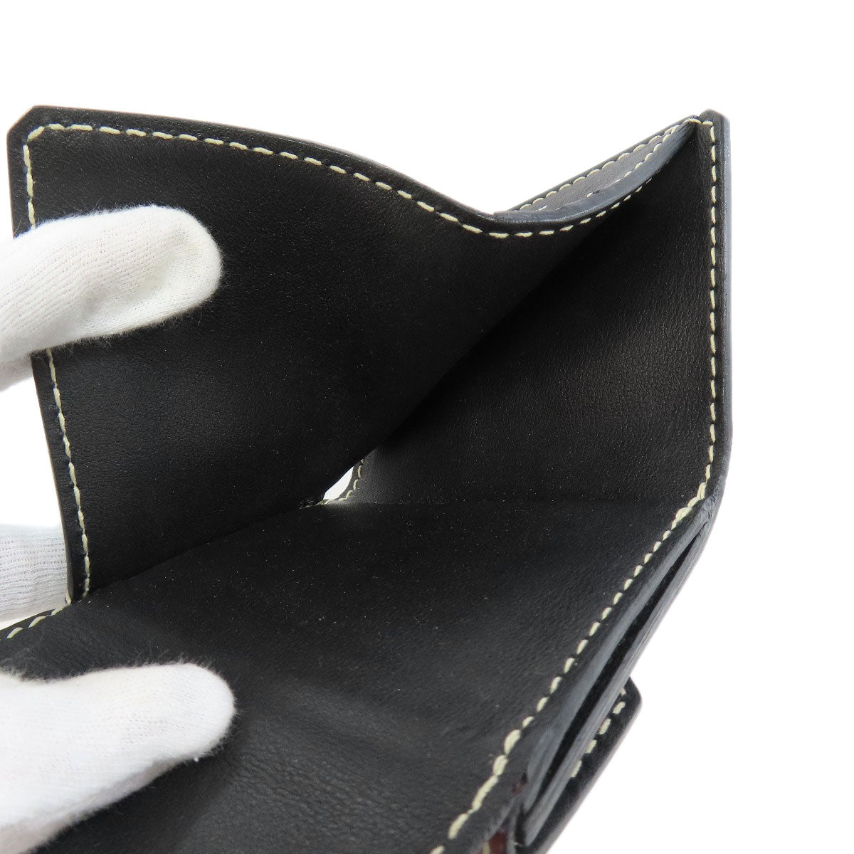 SELECT WALLET セレクトウォレット モロー・パリ Wホック 二つ折り財布（小銭入れあり） レザー レディース 中古