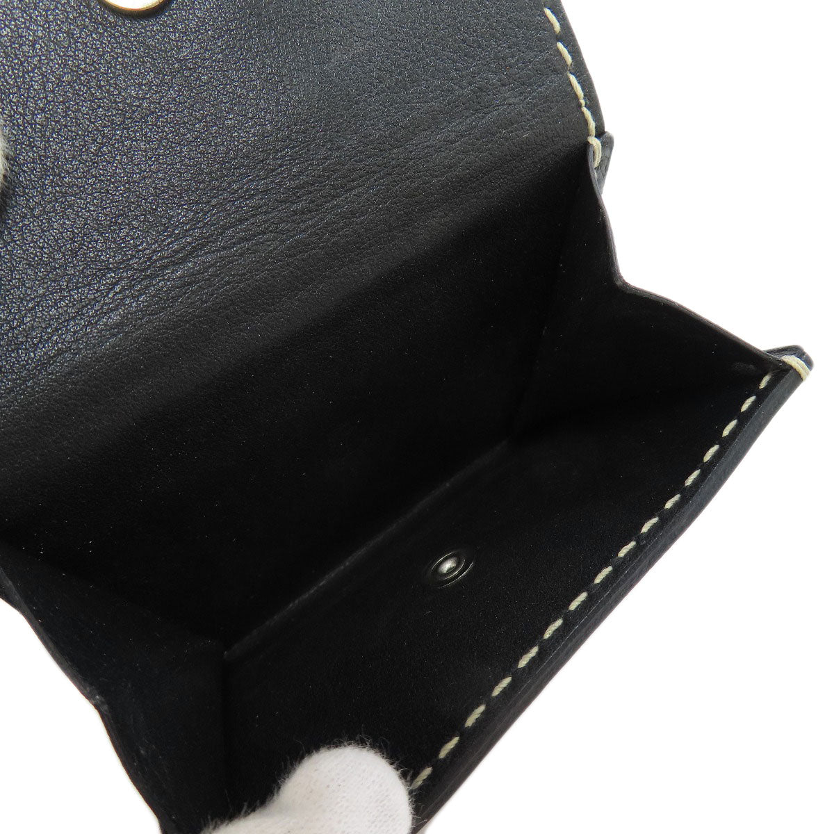 SELECT WALLET セレクトウォレット モロー・パリ Wホック 二つ折り財布（小銭入れあり） レザー レディース 中古