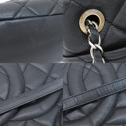 CHANEL シャネル ココマーク マトラッセ シルバー金具 トートバッグ ソフト グレインド カーフスキン レディース 中古