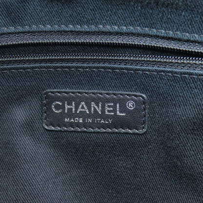 CHANEL シャネル ココマーク マトラッセ シルバー金具 トートバッグ ソフト グレインド カーフスキン レディース 中古
