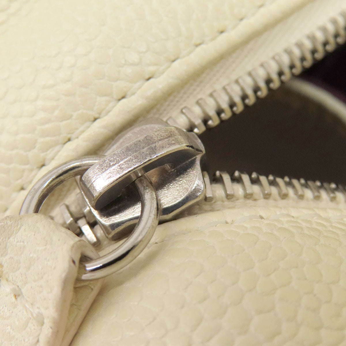CHANEL シャネル ココマーク 2WAY シルバー金具 トートバッグ グレインド カーフスキン レディース 中古
