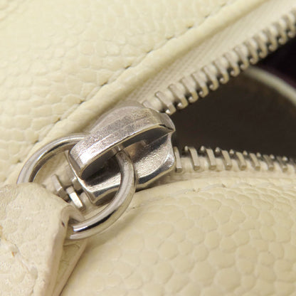 CHANEL シャネル ココマーク 2WAY シルバー金具 トートバッグ グレインド カーフスキン レディース 中古