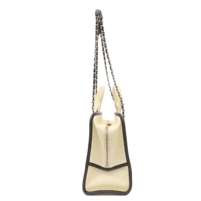 CHANEL シャネル ココマーク 2WAY シルバー金具 トートバッグ グレインド カーフスキン レディース 中古