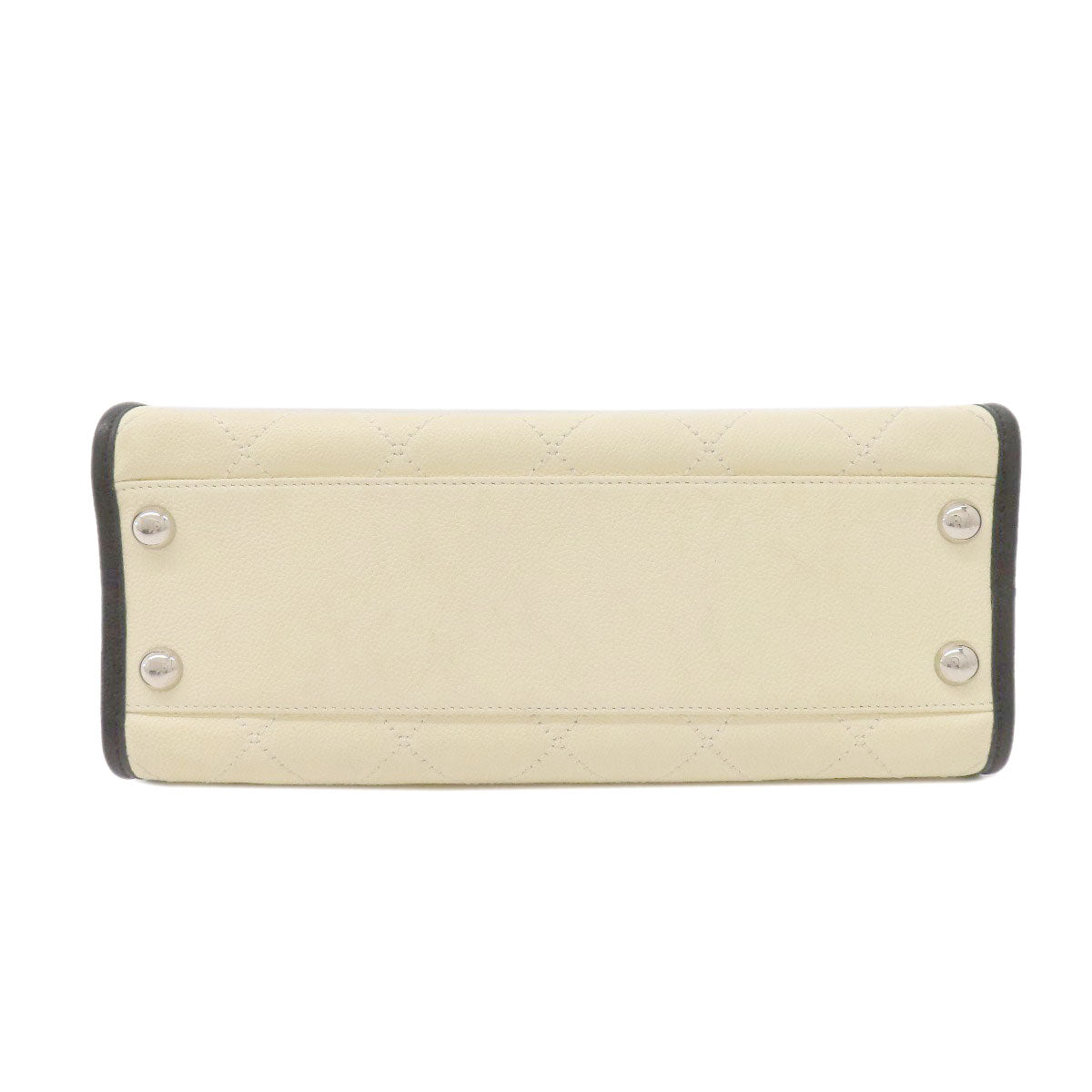 CHANEL シャネル ココマーク 2WAY シルバー金具 トートバッグ グレインド カーフスキン レディース 中古