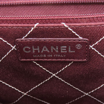 CHANEL シャネル ココマーク 2WAY シルバー金具 トートバッグ グレインド カーフスキン レディース 中古