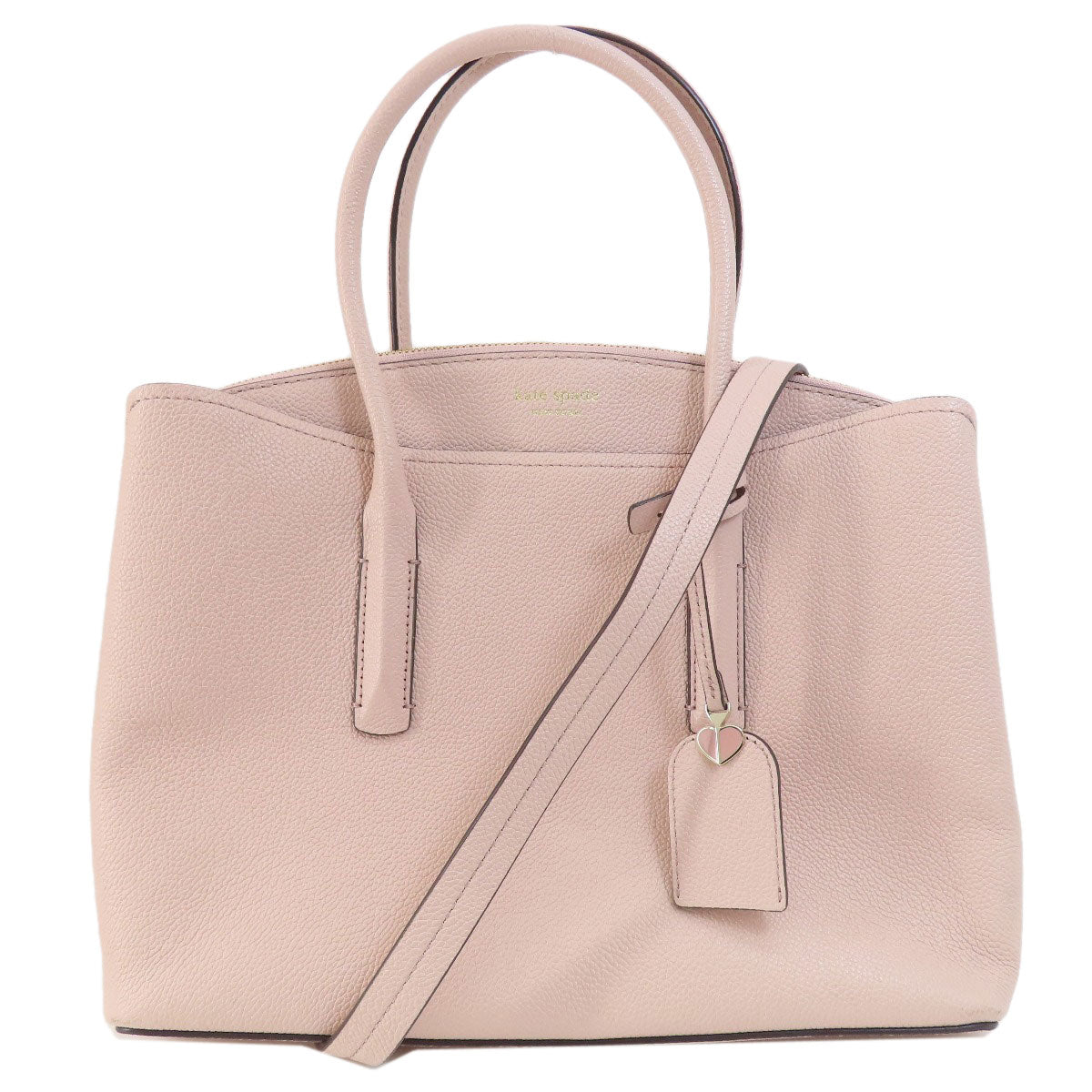 kate spade ケイトスペード ロゴ 2WAY ハンドバッグ レザー レディース 中古