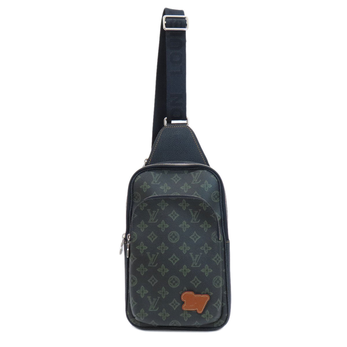 LOUIS VUITTON ルイヴィトン M46344 アヴェニュー・スリングバッグ モノグラムレコード ボディバッグ モノグラムキャンバス レディース 中古