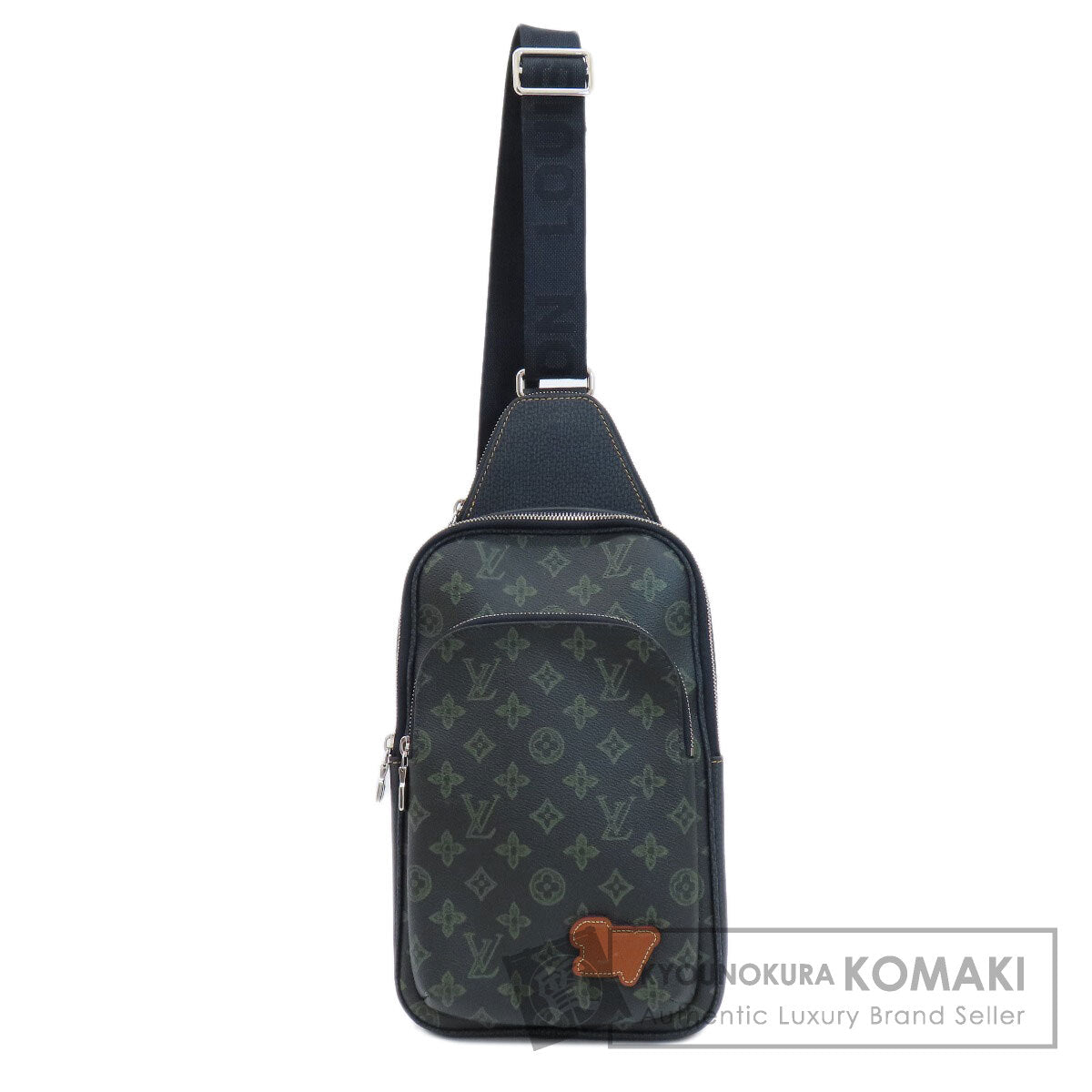 LOUIS VUITTON ルイヴィトン M46344 アヴェニュー・スリングバッグ モノグラムレコード ボディバッグ モノグラムキャンバス レディース 中古