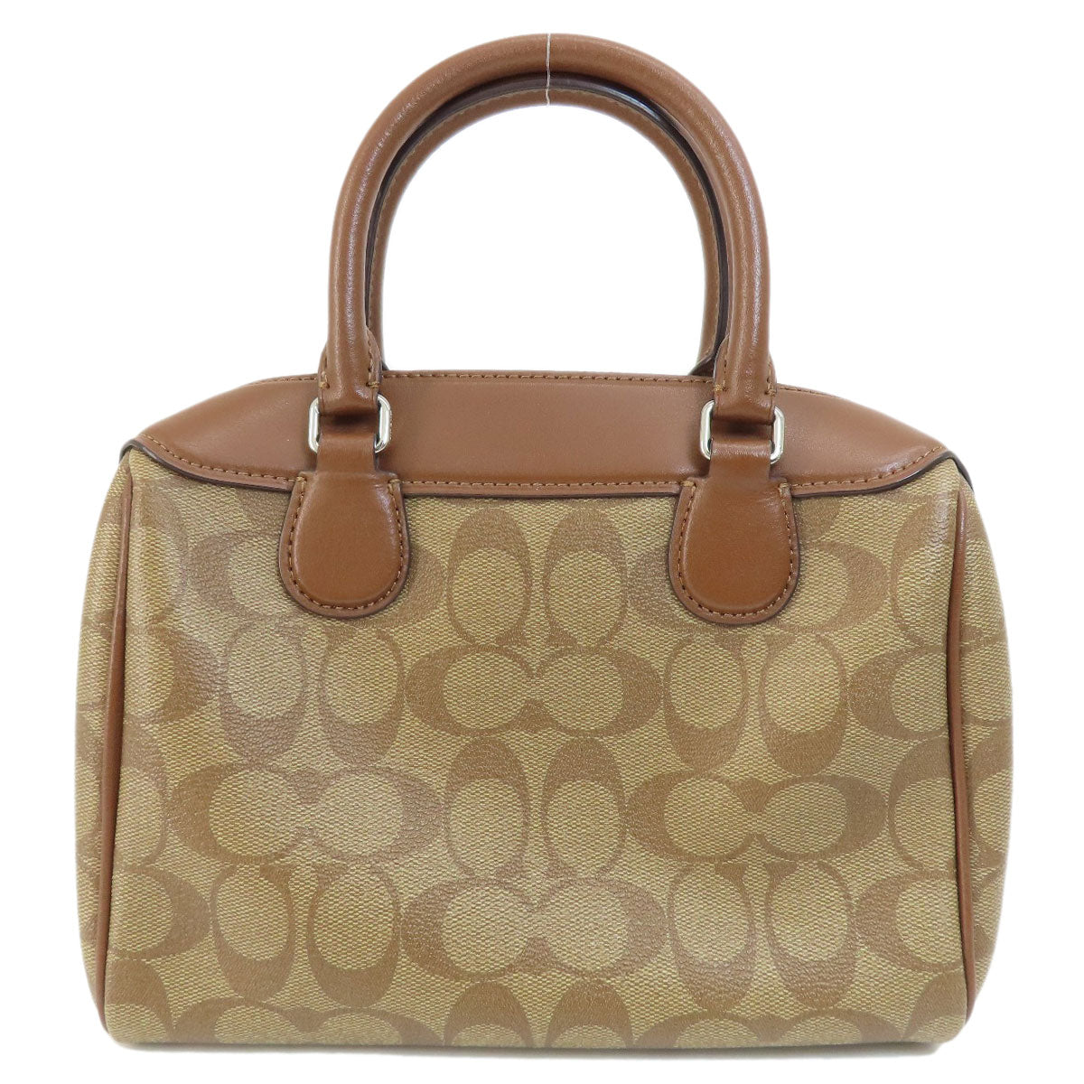 COACH コーチ F73119 シグネチャー 2WAY ハンドバッグ PVC レディース 中古