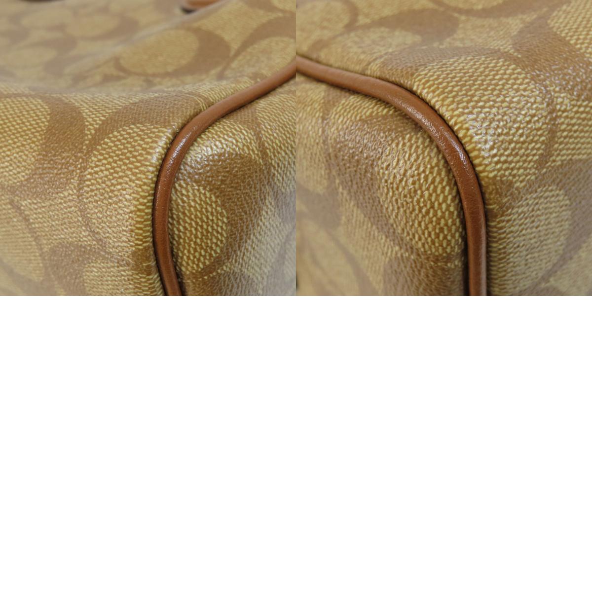COACH コーチ F73119 シグネチャー 2WAY ハンドバッグ PVC レディース 中古