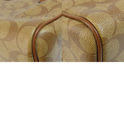 COACH コーチ F73119 シグネチャー 2WAY ハンドバッグ PVC レディース 中古