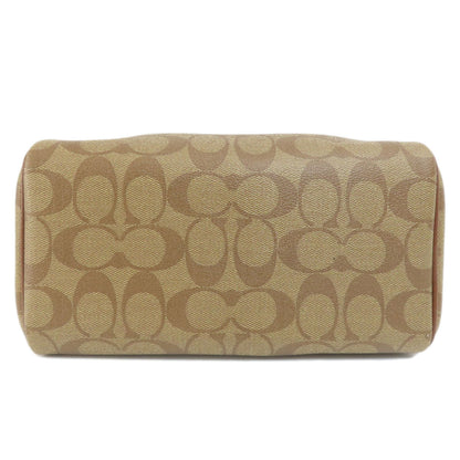 COACH コーチ F73119 シグネチャー 2WAY ハンドバッグ PVC レディース 中古