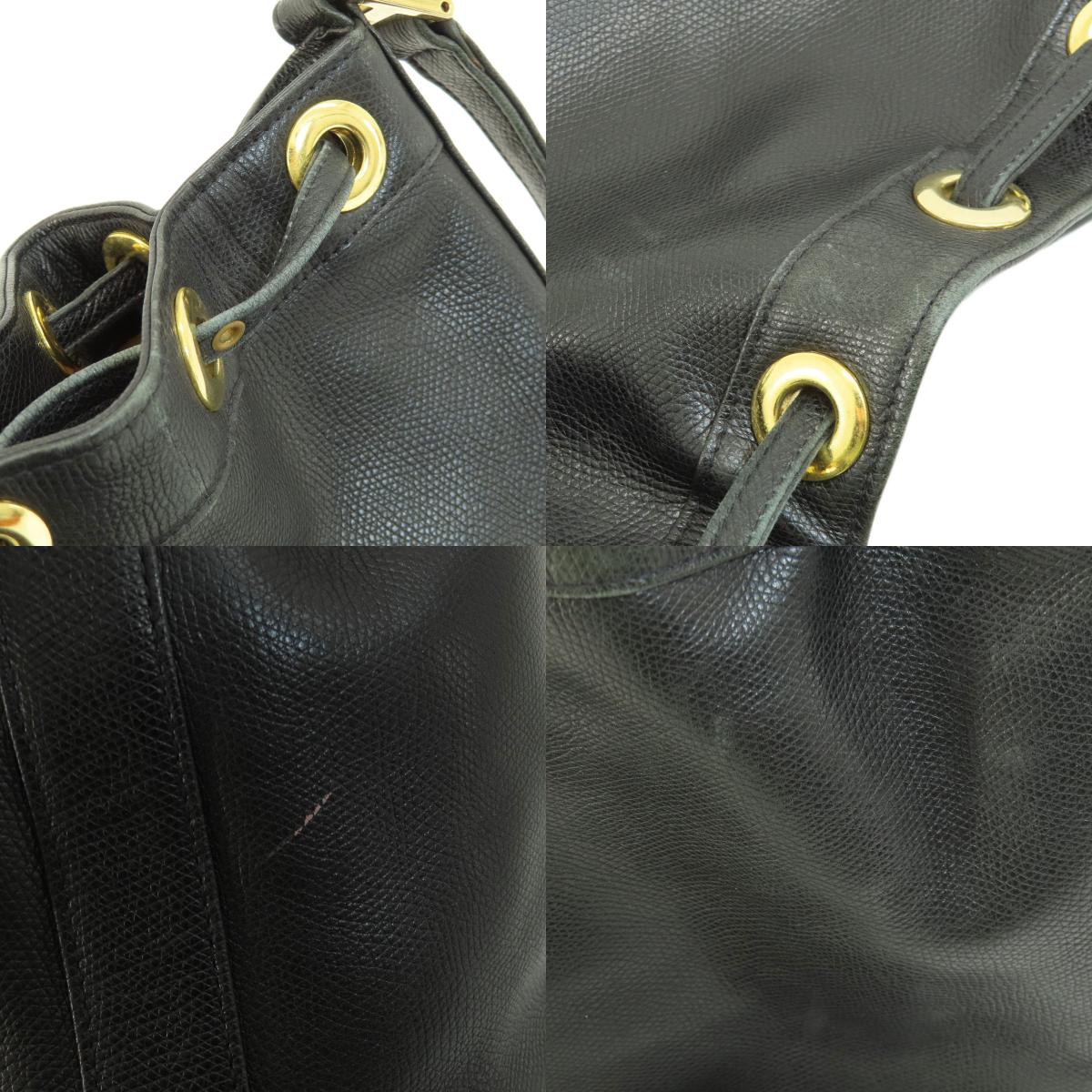 MCM エム・シー・エム ロゴ金具 ショルダーバッグ レザー レディース 中古