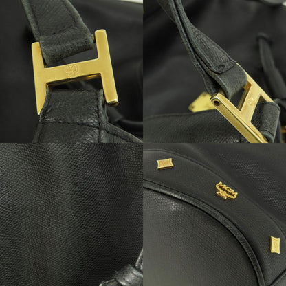 MCM エム・シー・エム ロゴ金具 ショルダーバッグ レザー レディース 中古