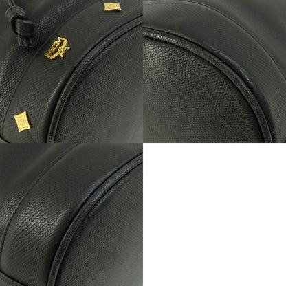 MCM エム・シー・エム ロゴ金具 ショルダーバッグ レザー レディース 中古