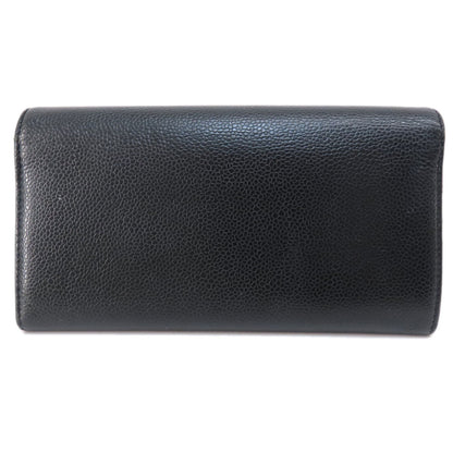 CHANEL シャネル ココマーク シルバー金具 長財布（小銭入れあり） グレインド カーフスキン レディース 中古