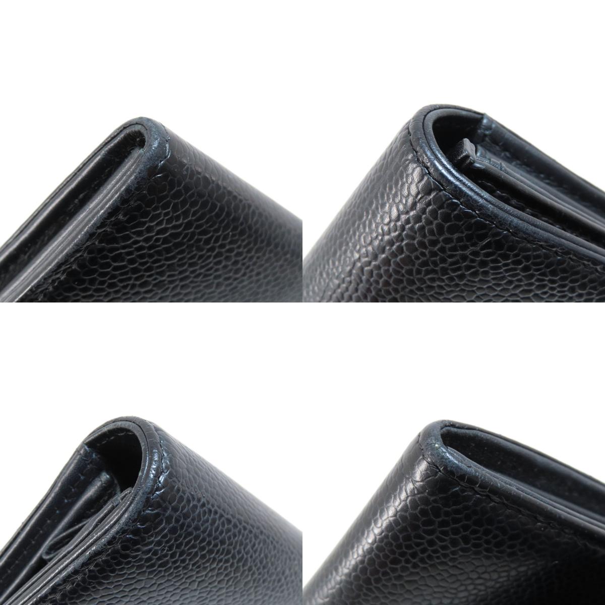 CHANEL シャネル ココマーク シルバー金具 長財布（小銭入れあり） グレインド カーフスキン レディース 中古