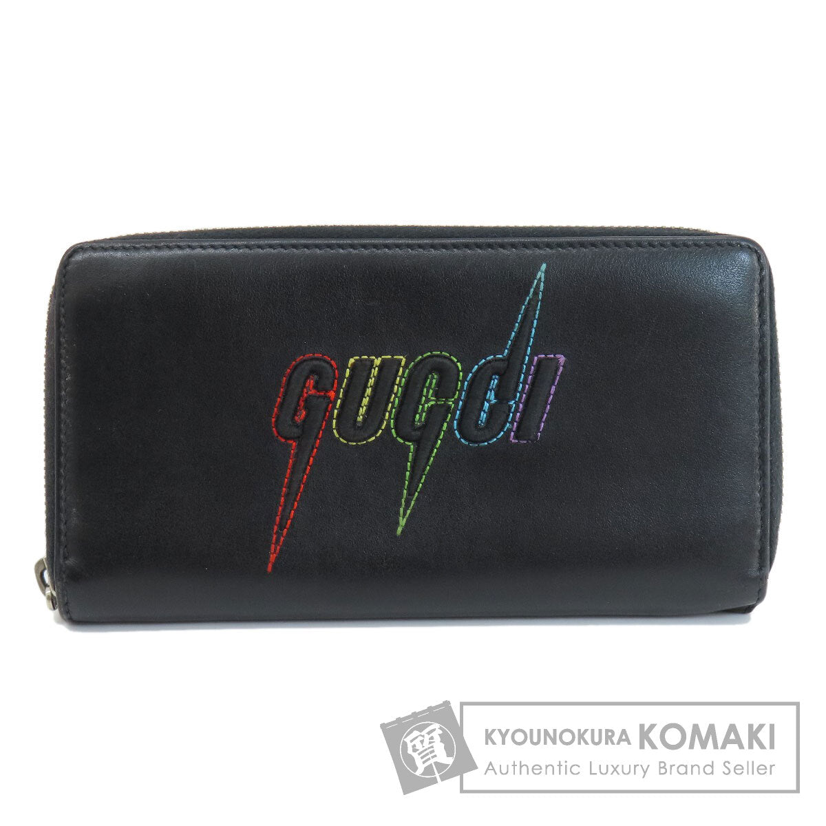 GUCCI グッチ 597677 エンブリロイダリー 長財布（小銭入れあり） レザー レディース 中古