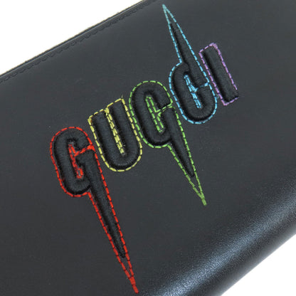GUCCI グッチ 597677 エンブリロイダリー 長財布（小銭入れあり） レザー レディース 中古