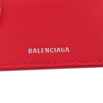 BALENCIAGA バレンシアガ 601387 BBロゴ コンパクトサイフ 二つ折り財布（小銭入れあり） レザー レディース 中古