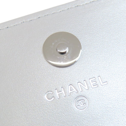 CHANEL シャネル ミニチェーンショルダー スターモチーフ マトラッセ シルバー金具 ショルダーバッグ ラムスキン レディース 中古