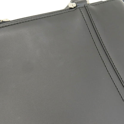 BURBERRY バーバリー ロゴ金具 ハンドバッグ レザー レディース 中古