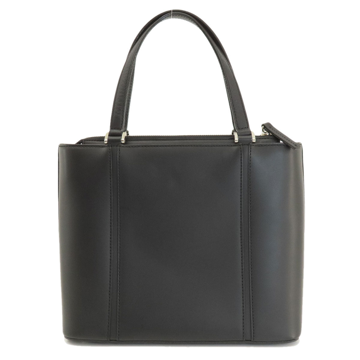 BURBERRY バーバリー ロゴ金具 ハンドバッグ レザー レディース 中古