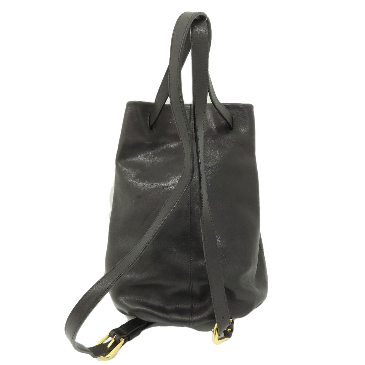 HIROFU ヒロフ ロゴ リュック・デイパック レザー レディース 中古