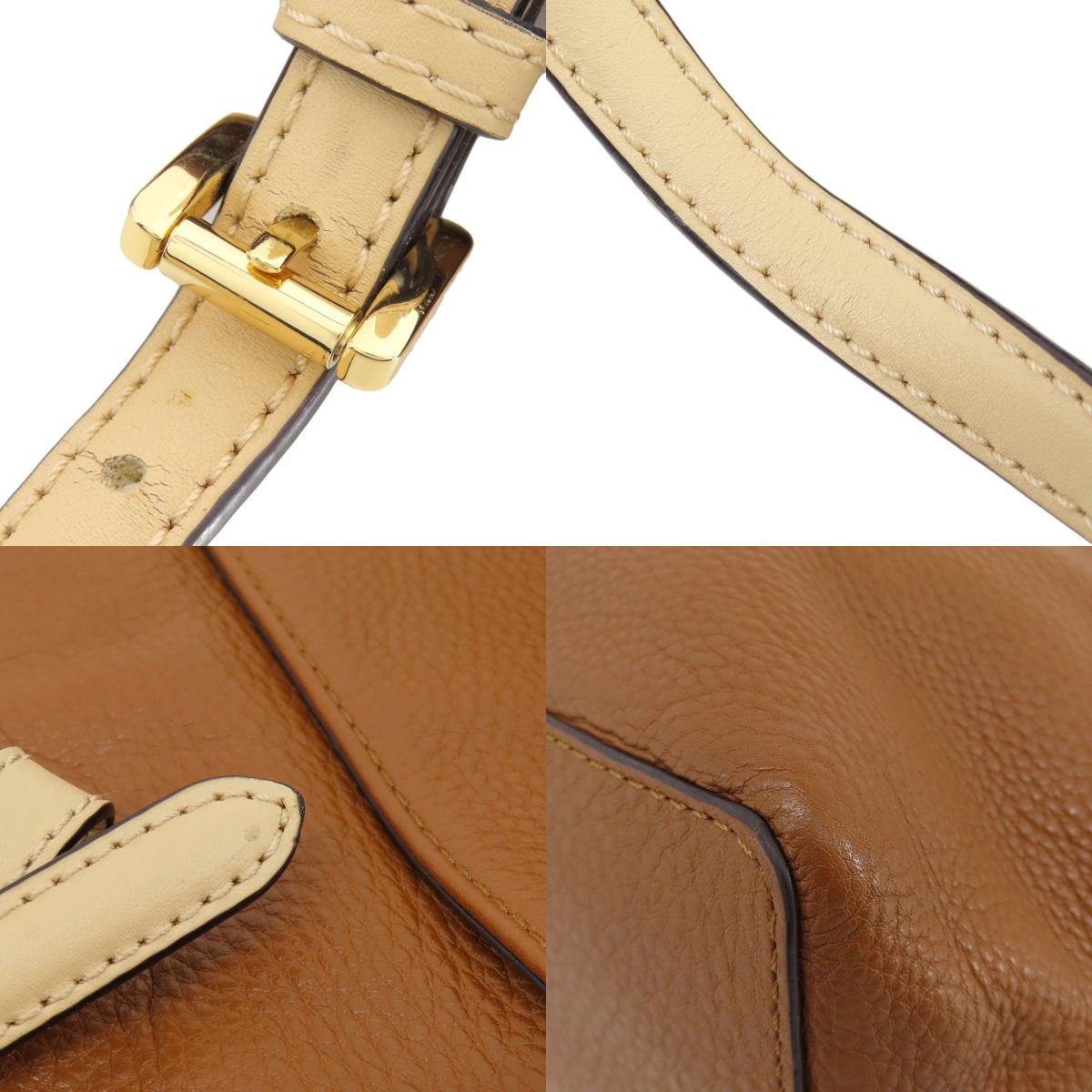 Michael Kors マイケルコース ロゴ ハンドバッグ レザー レディース 中古