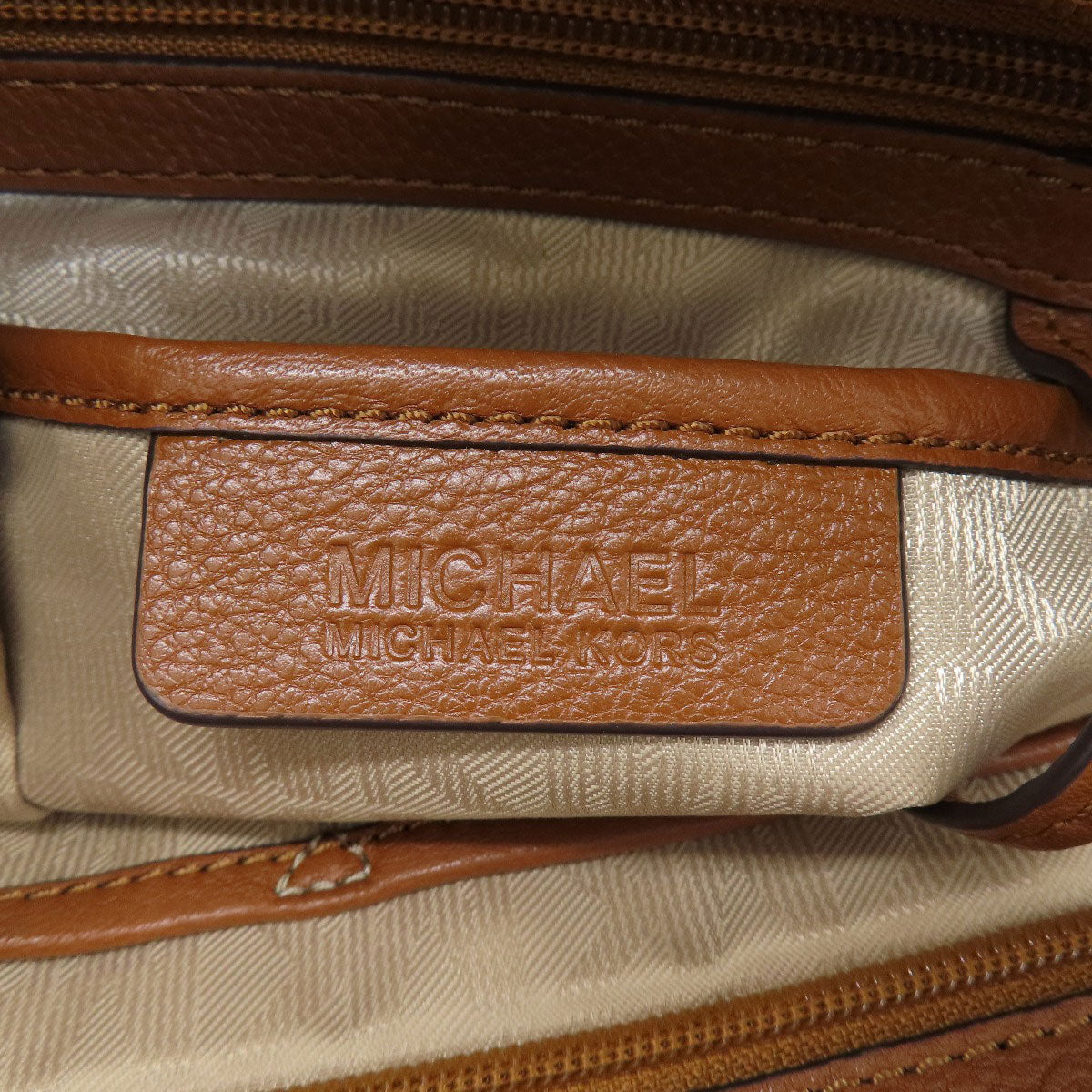 Michael Kors マイケルコース ロゴ ハンドバッグ レザー レディース 中古