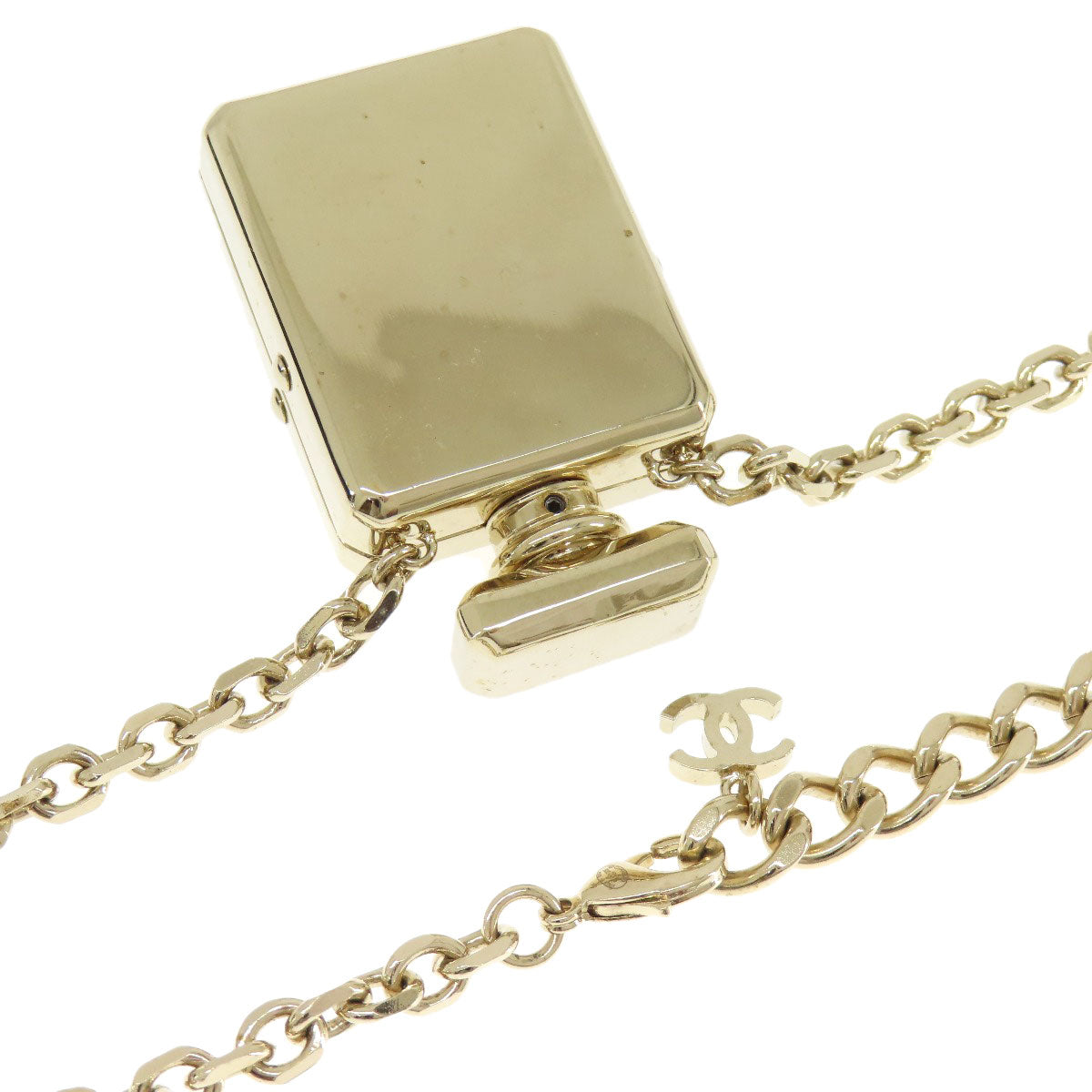 CHANEL シャネル ボトルネックレス ココマーク ネックレス 金属製 レディース 中古