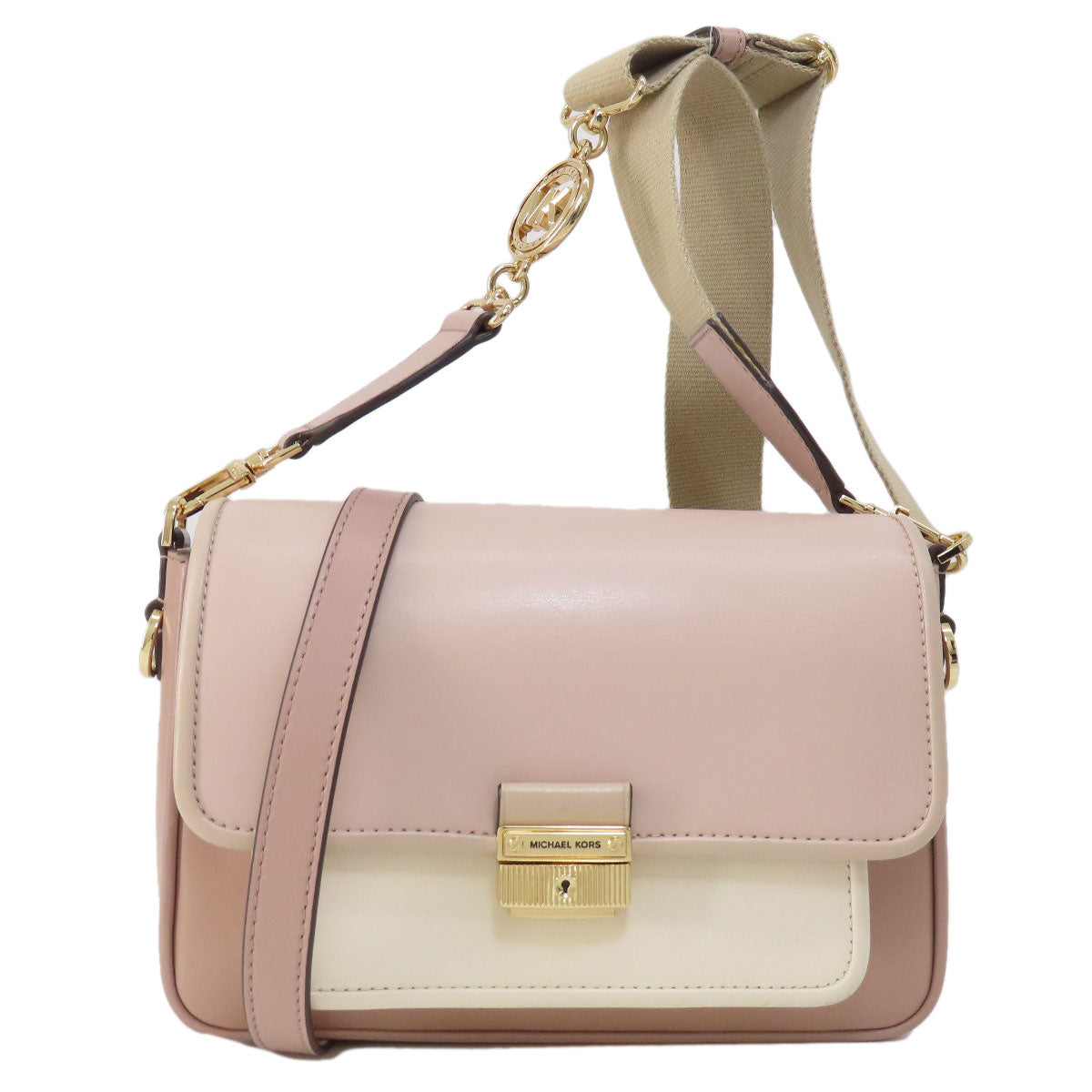 Michael Kors マイケルコース ロゴ ショルダーバッグ レザー レディース 中古