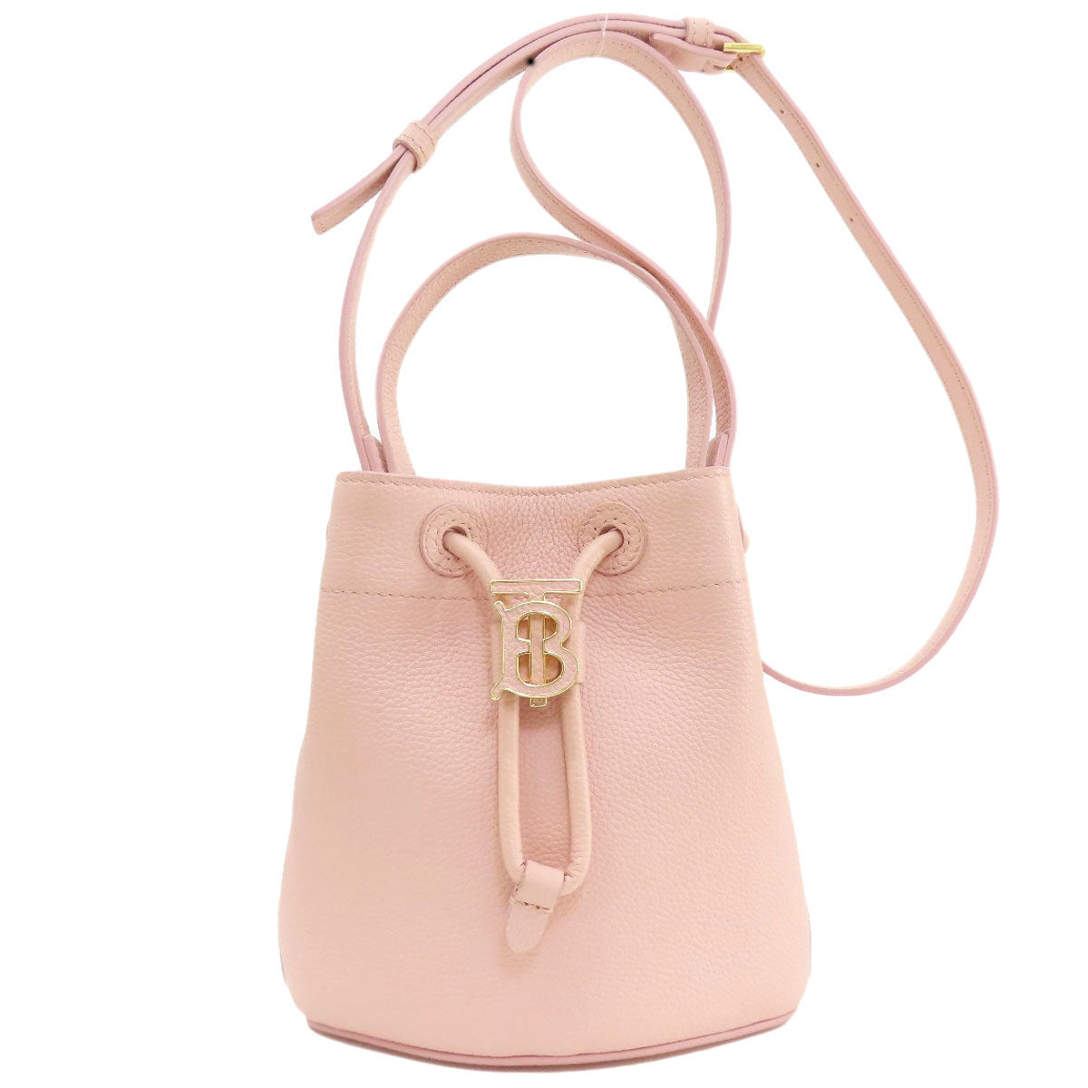 BURBERRY バーバリー バケットバッグ 2WAY ショルダーバッグ レザー レディース 中古