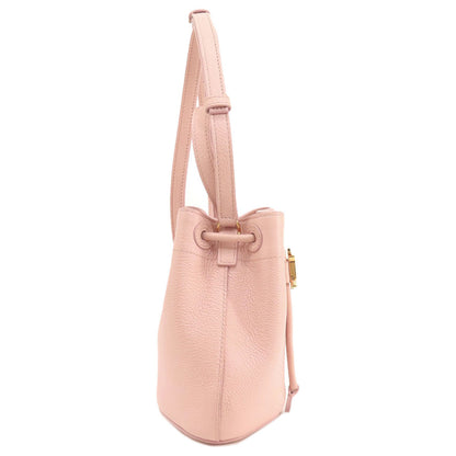 BURBERRY バーバリー バケットバッグ 2WAY ショルダーバッグ レザー レディース 中古