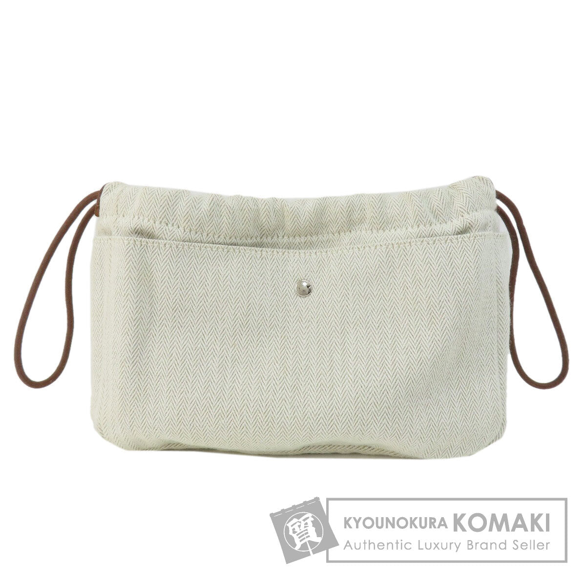 HERMES エルメス フールビ20 化粧ポーチ トワルシェブロン レディース 中古
