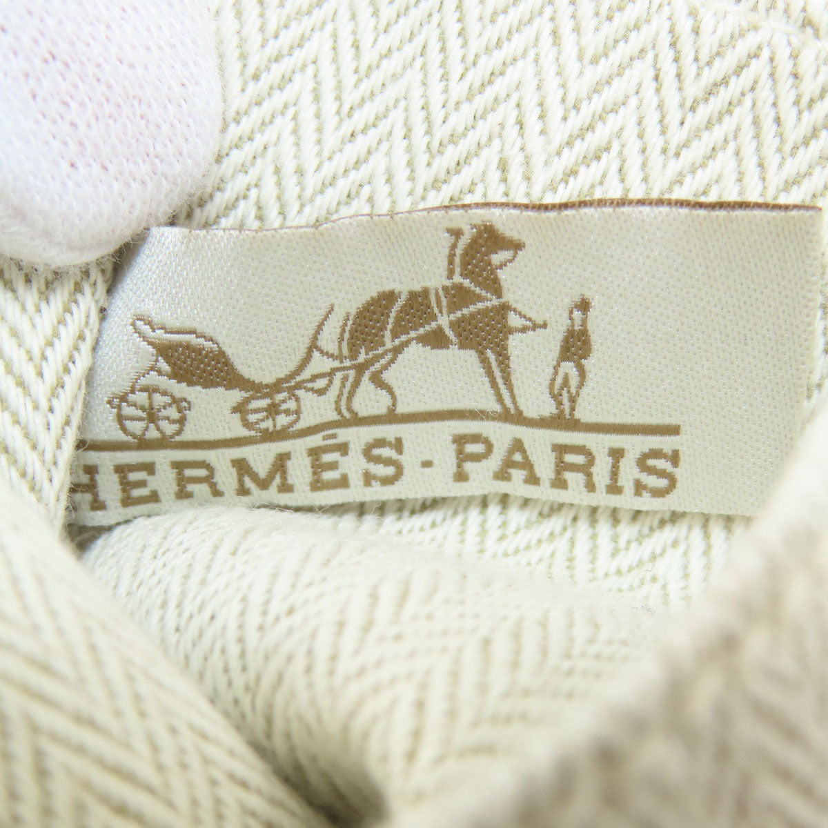 HERMES エルメス フールビ20 化粧ポーチ トワルシェブロン レディース 中古