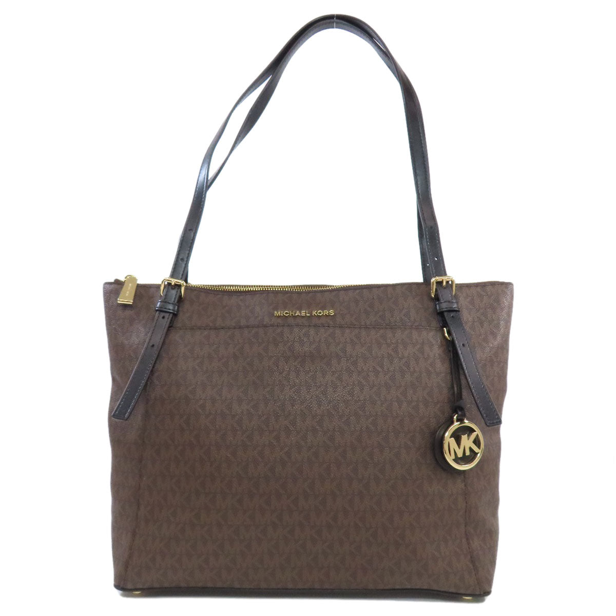 Michael Kors マイケルコース MKシグネチャー トートバッグ PVC レディース 中古