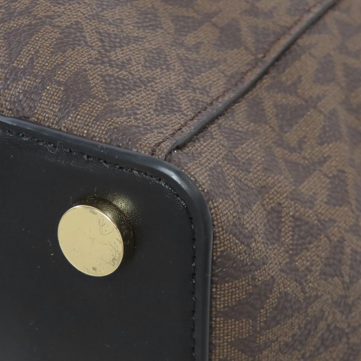 Michael Kors マイケルコース MKシグネチャー トートバッグ PVC レディース 中古