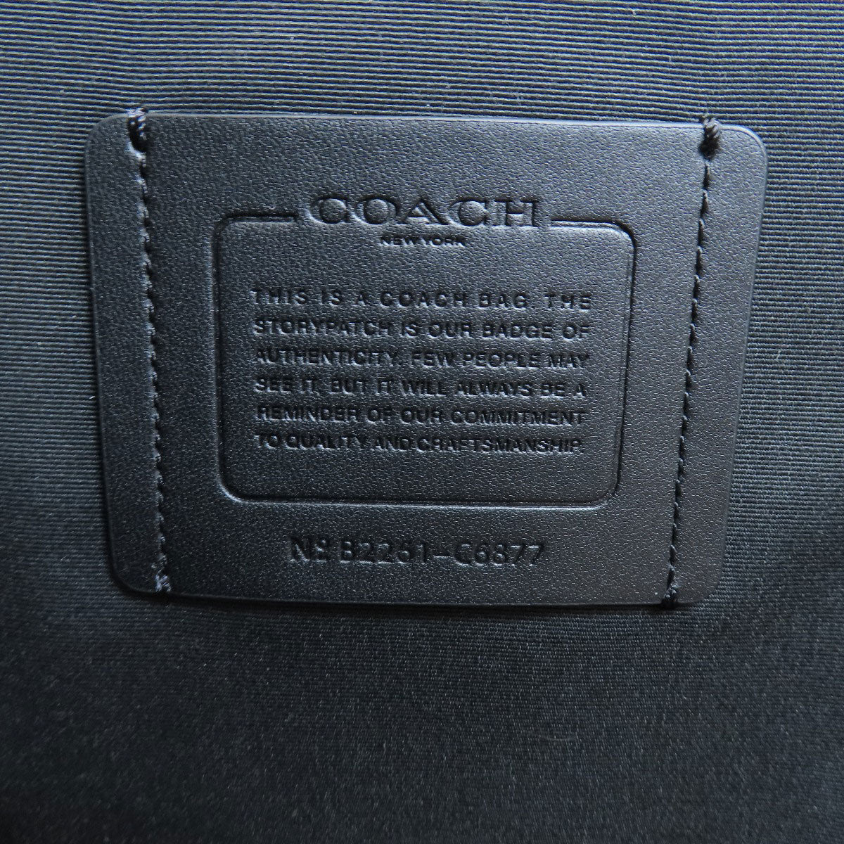 COACH コーチ C6877 3WAY リュック・デイパック レザー レディース 中古