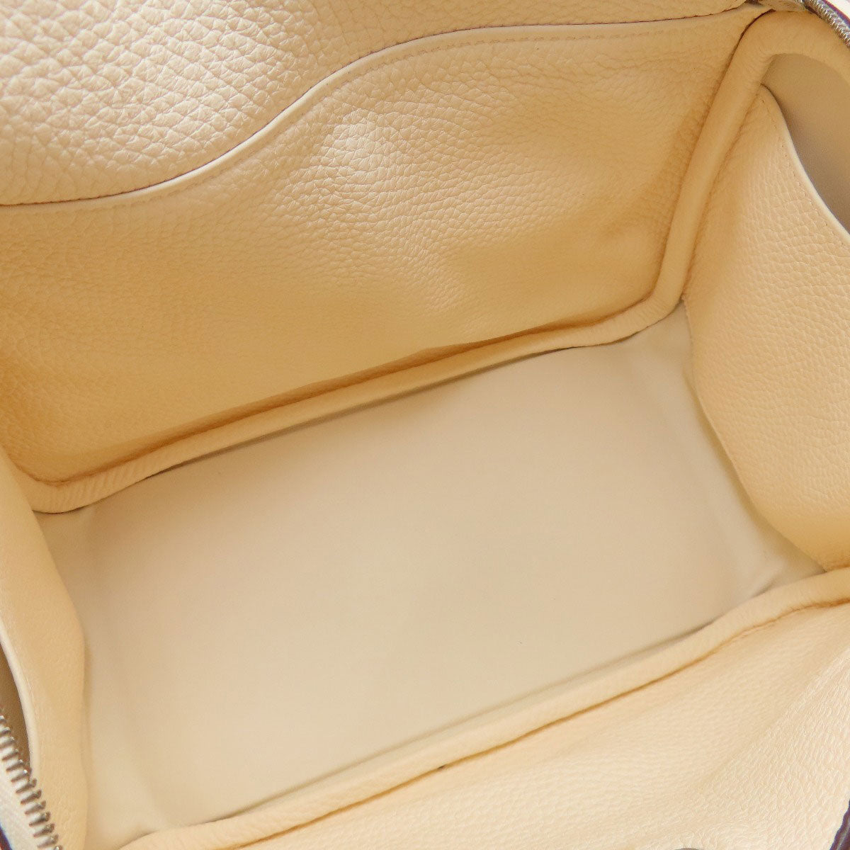 HERMES エルメス リンディ26 ホワイト シルバー金具 ハンドバッグ トリヨン レディース 中古