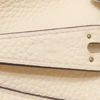 HERMES エルメス リンディ26 ホワイト シルバー金具 ハンドバッグ トリヨン レディース 中古