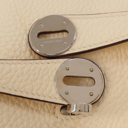 HERMES エルメス リンディ26 ホワイト シルバー金具 ハンドバッグ トリヨン レディース 中古