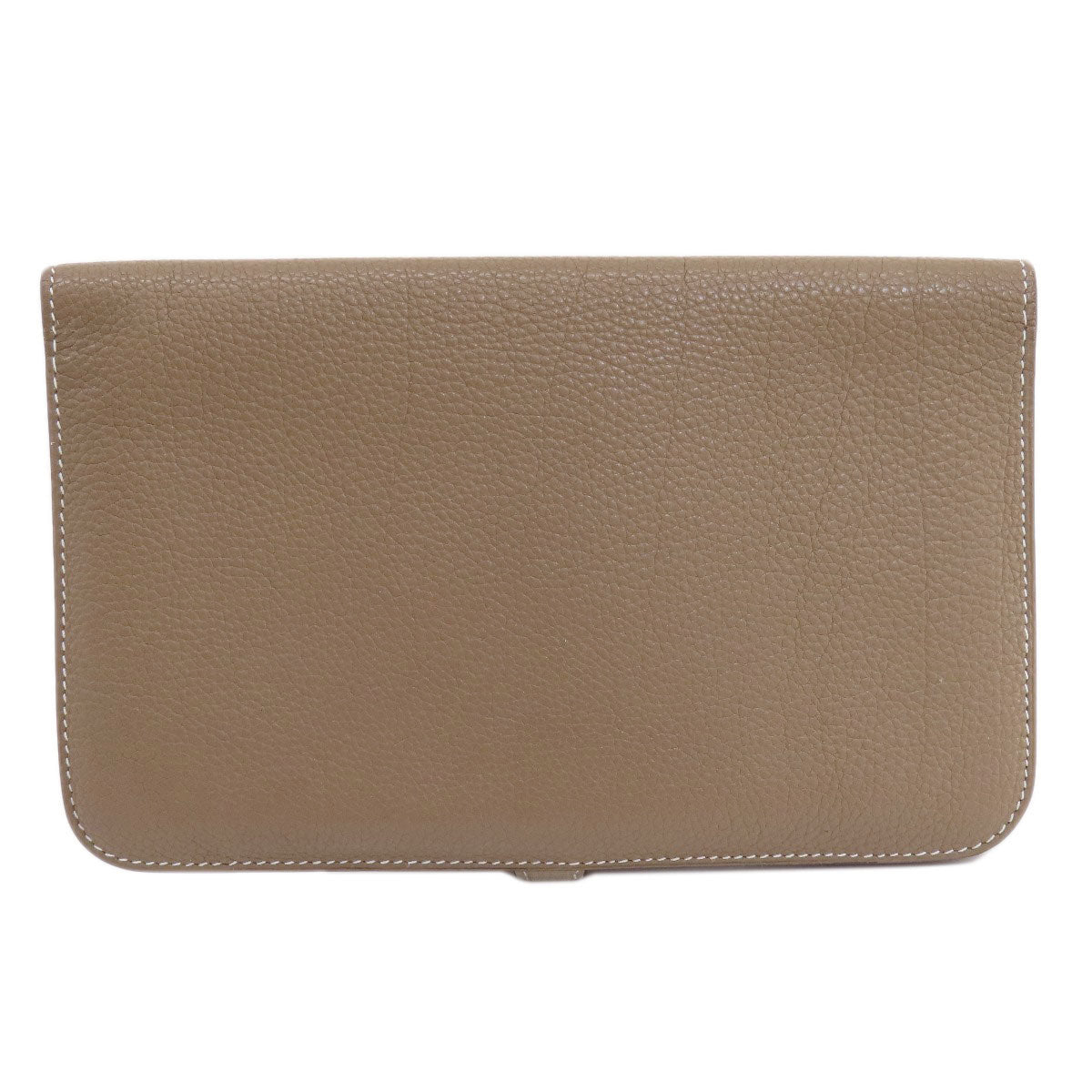 HERMES エルメス ドゴンデュオ GM エトープ ゴールド金具 長財布（小銭入れあり） トゴ レディース 中古